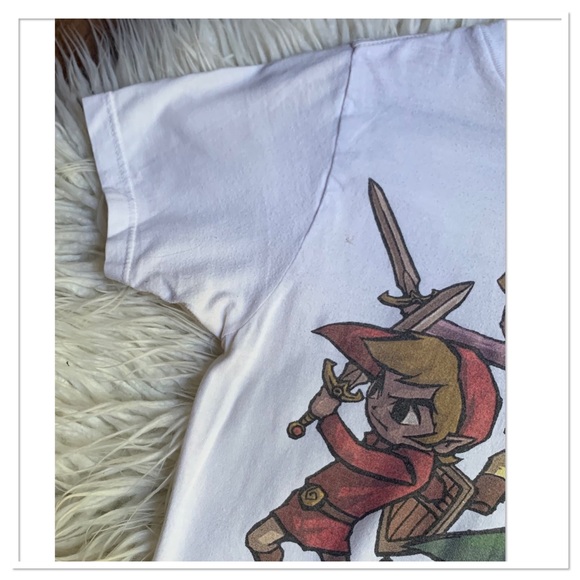 The Legend Of Zelda Four Swords Adventures Vintage Y2K 2007 Promo T-Shirt - Picture 4 of 7